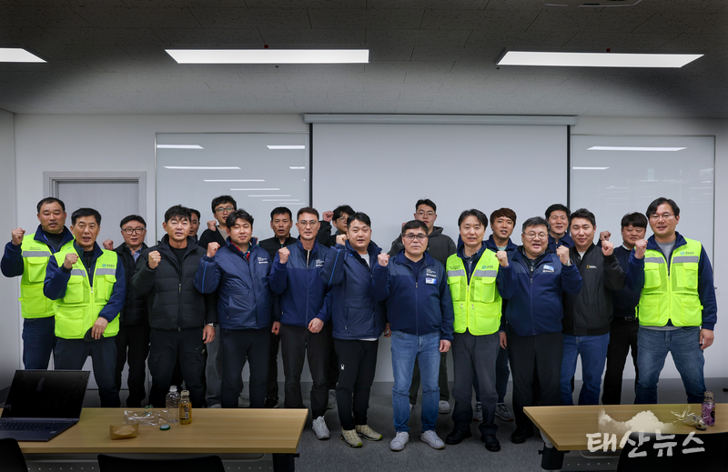 한진택배대리점연합회, '스마트 메가 허브 터미널' 현장 점검