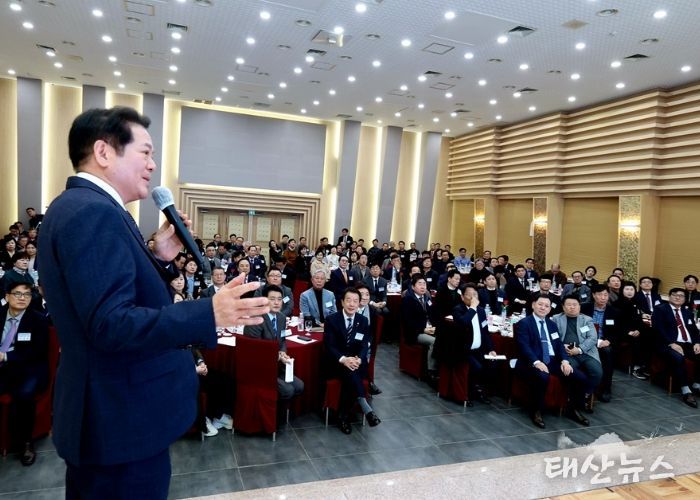 최대호 안양시장, 안양과천상의 조찬간담회 참석…“광역철도망 확충”