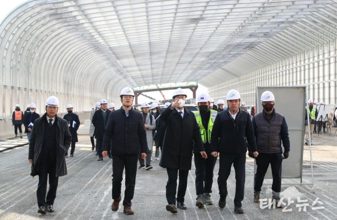경부고속도로 상행선 개통 점검 사진