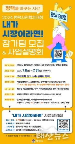 2024년 ‘내가 시장이라면!’ 참가팀 모집