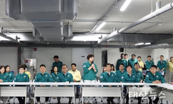 경기도의회 이애형 의원, 경기도교육청 '2024년 을지연습' 격려 방문