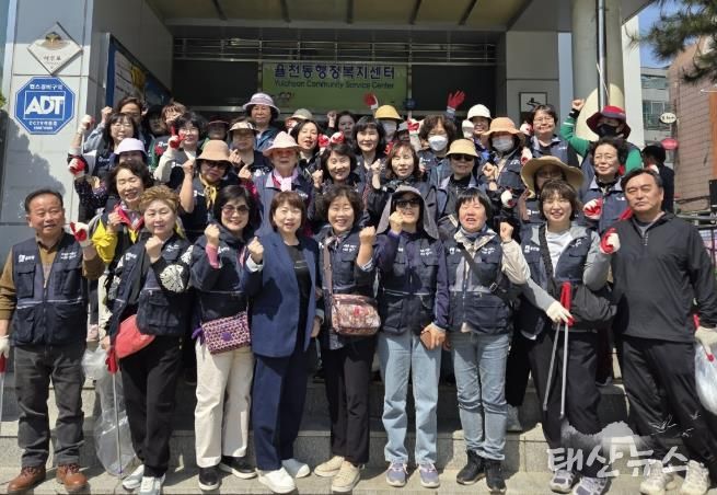 수원시 장안구 율천동, 방치 쓰레기 및 영농폐기물 수거