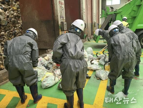 수원시 영통구 광교1동, 주민참여 자원회수시설 생활폐기물 샘플링 실시