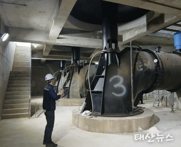 신평 배수펌프장 점검