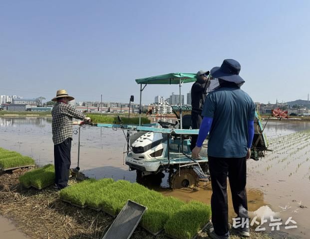 시흥시 한 농가의 작업 현장