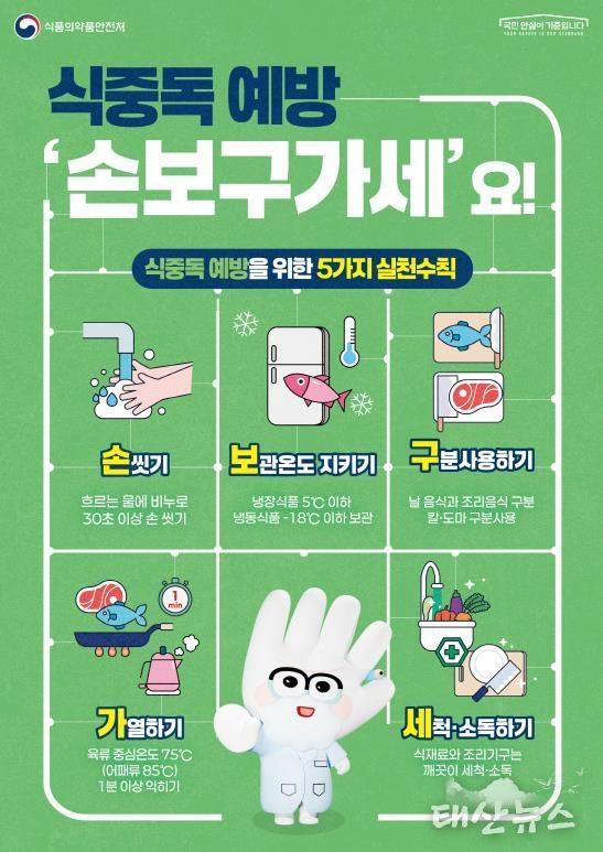 식중독 예방 포스터