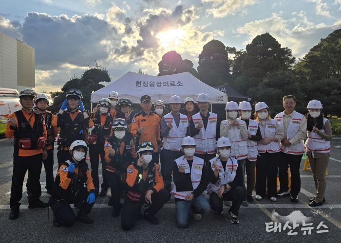 송탄보건소, 재난대비 훈련 ‘현장응급의료소’ 운영