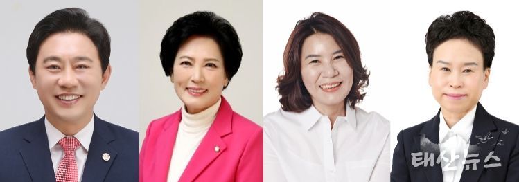 사진 왼쪽부터 조례안을 발의한 한갑수 이진분 김유숙 이지화 의원