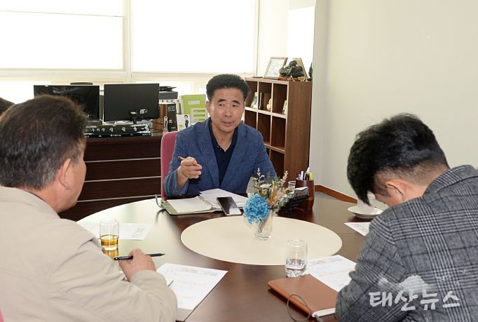 오산시의회 성길용 부의장, 마을버스 운수업체 대표들과 간담회
