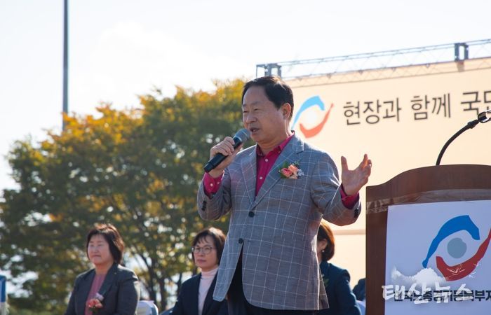 주광덕 남양주시장, 한국노총 노사정 한마음 대축제서 노동관계자들과 소통의 시간 가져