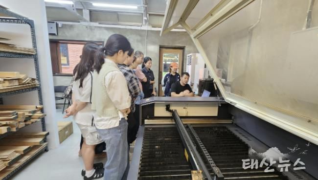 청년협업마을 레이저조각기 실습교육