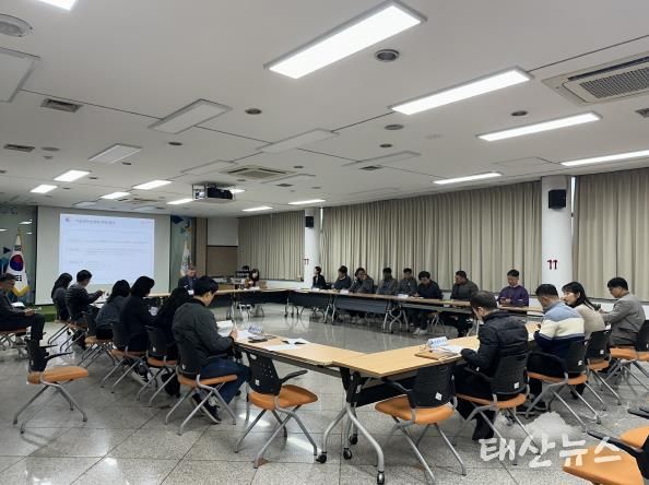 안산도시공사 본사에서 진행 중인 기능연속성 계획 훈련 모습. (사진=안산도시공사 제공)