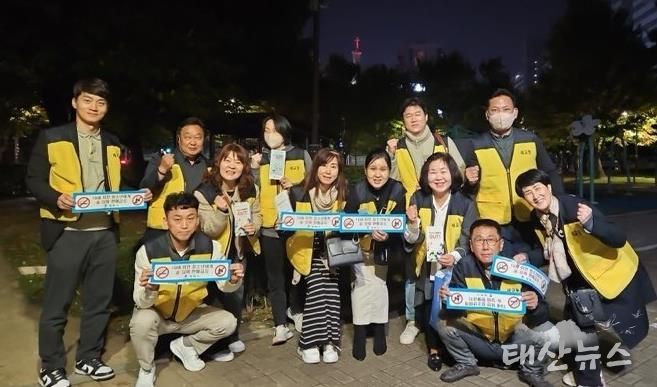 평택시 세교동 청소년지도위원회, 수능 후 청소년 유해환경 점검 및 보호 야간 캠페인 실시