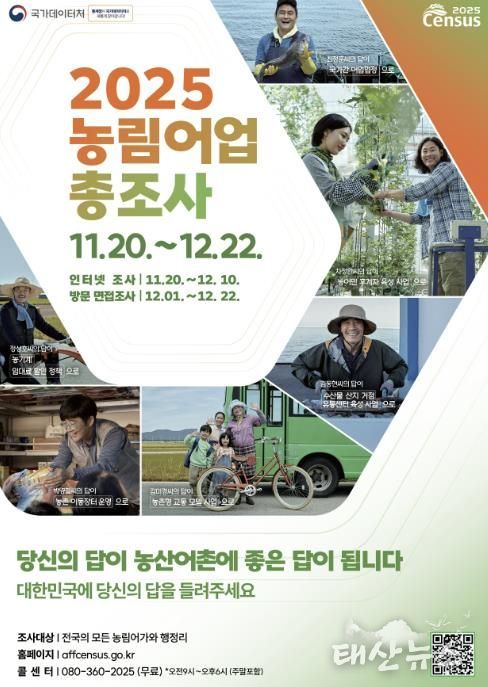 연천군, 2025 농림어업총조사 실시