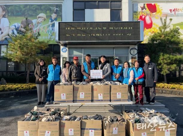 바르게살기운동 개군면 위원회, 양평군 개군면 경로당에 슬리퍼 500개 기탁