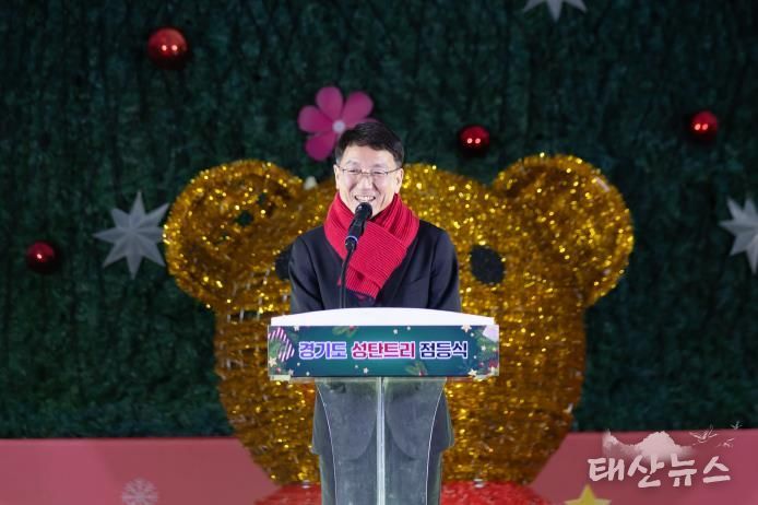 경기도, 경기융합타운 광장 밝히는 ‘도담트리’ 점등