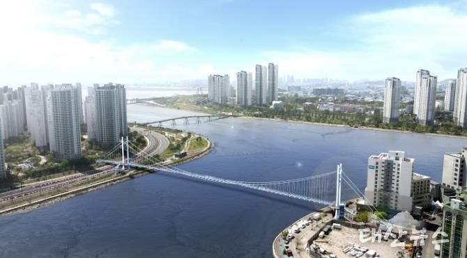 배곧~월곶 경관육교(보도교) 조감도_조감뷰