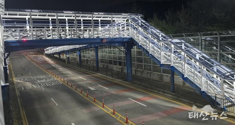오산시, 가수초 보도육교·매홀중 통학로 캐노피 설치 완료…학생 안전·보행 환경 크게 개선