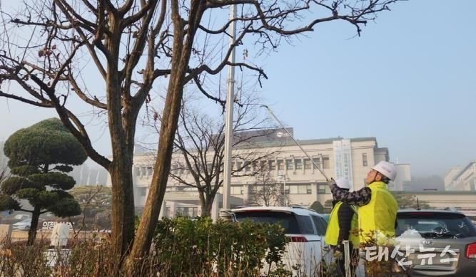 의정부시, 불법현수막 잔여 끈 일제정비 실시