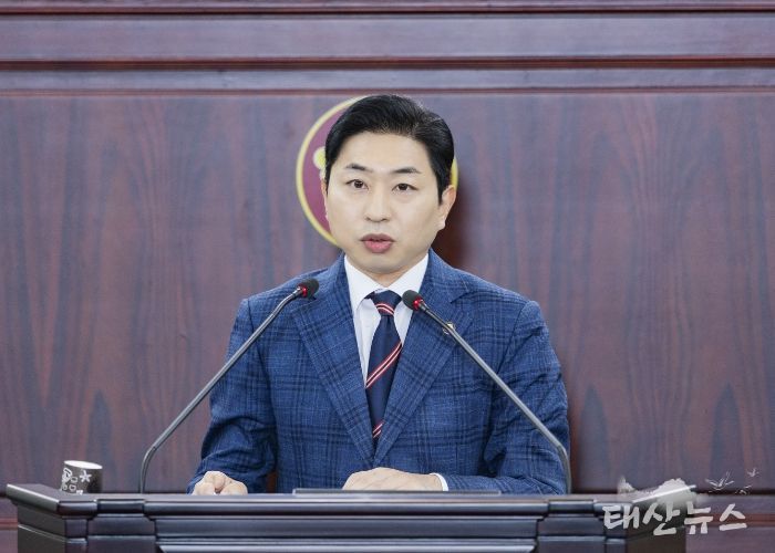 김종복 의원 5분발언모습