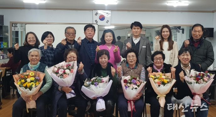 2025년 호법면 성인문해 학습자 수상자 상장 전달식