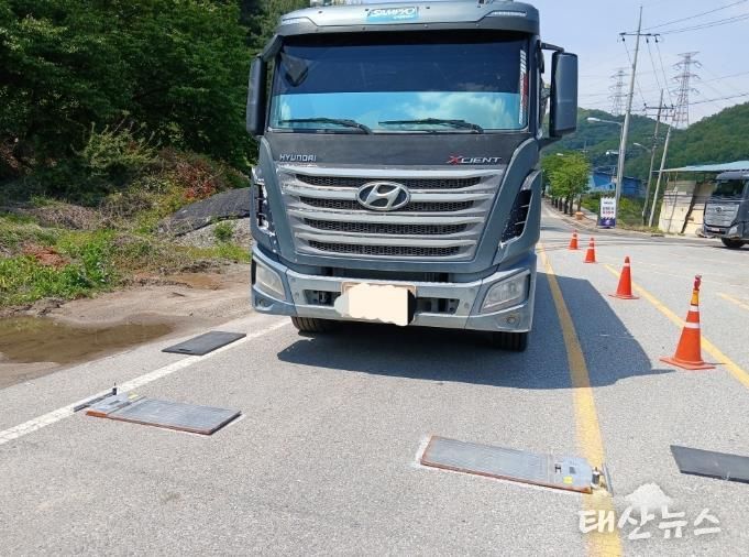 안성시 과적차량 집중단속 실시