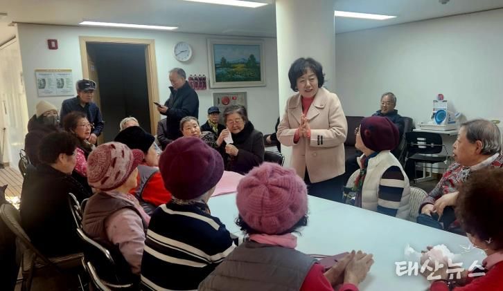 세교죽미마을8단지아파트 경로당 방문 모습