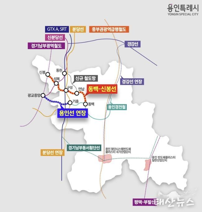 용인특례시 추진 철도 사업