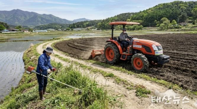 농작업 대행작업 모습